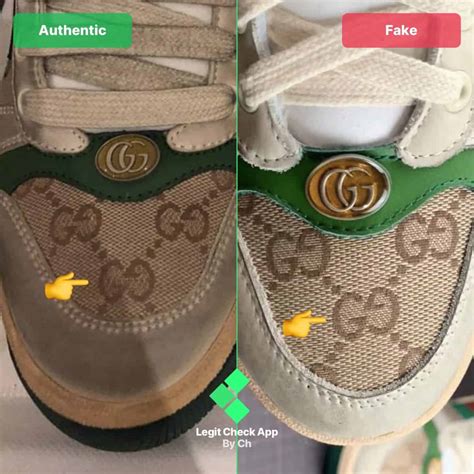 how can you tell real gucci shoes from fake|knock off gucci tennis shoes.